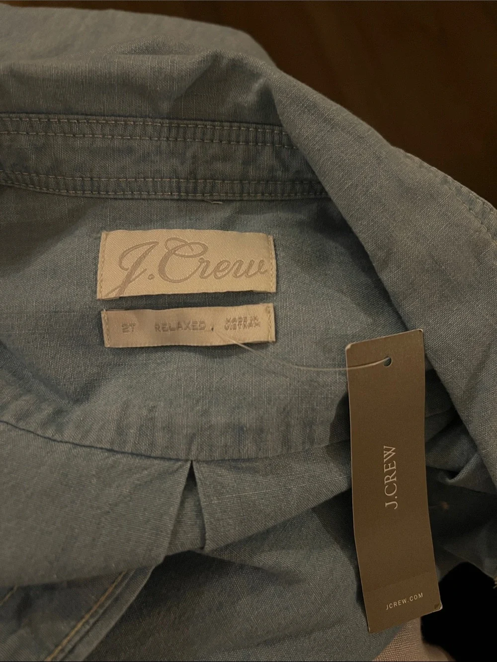 J. Crew Light Chambray Button-Up Shirt